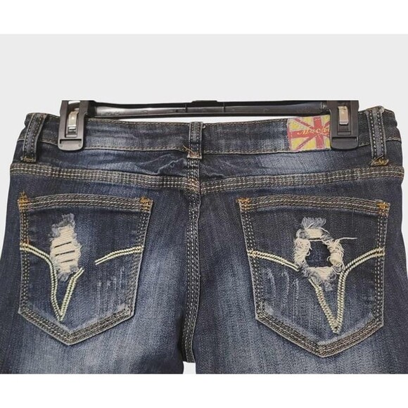 Y2K Vintage Machine Jeans Bootcut Size 7 29W - Picture 4 of 7